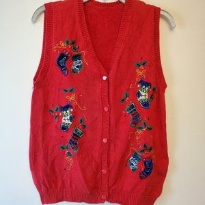Vintage ugly Christmas vest